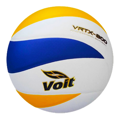 VOLEIBOL PIEL SINTETICA # 5 | VOIT VRTX-800  AMARILLO/AZUL/BCO 011707