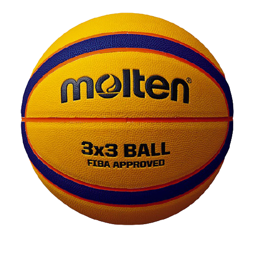 BASQUETBOL PIEL SINTETICA # 7 AMARILLO/AZUL | MOLTEN 3X3 B33T5000